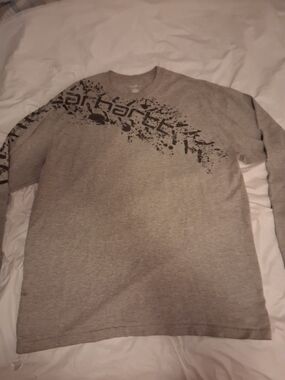 Carhartt Gray Long Sleeve Graphic Crewneck